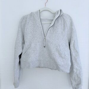 Lululemon Heathered Core Ultra Light Weight Grey Scuba Hoodie